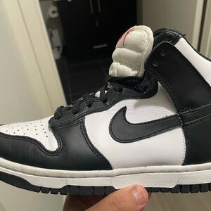 Nike Black and White High-Top Sneakers